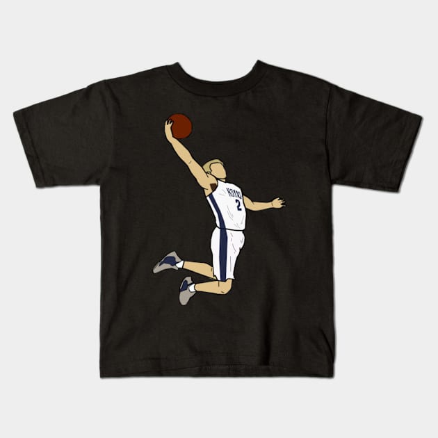 Matt McClung Dunk - George Town Hoyas Kids T-Shirt by IveyEricssonArt